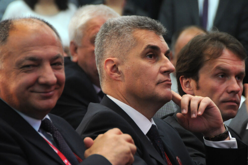 SDP Kongres, Ranko Krivokapić, Ivan Brajović, Milo Đukanović, Foto: Boris Pejović