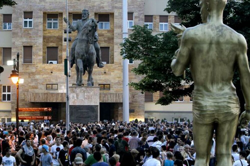 Makedonija, protest, Foto: Beta-AP