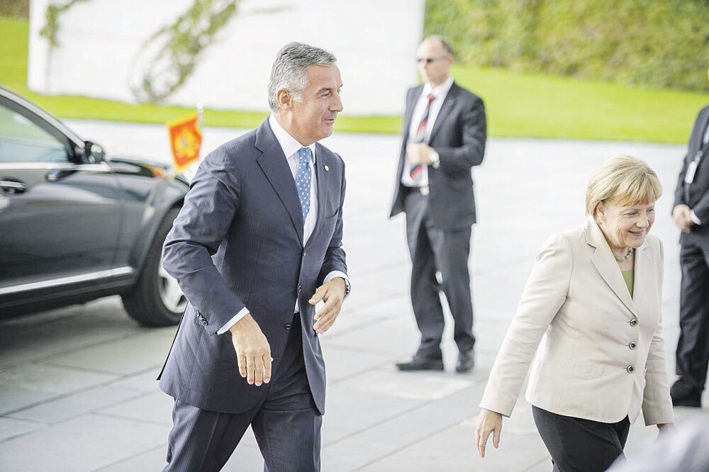 Milo Đukanović, Angela Merkel, Foto: Gov.me