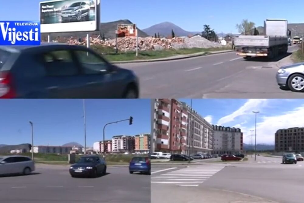 TV Vijesti, Podgorica raskrsnice, Foto: Screenshot (TV Vijesti)