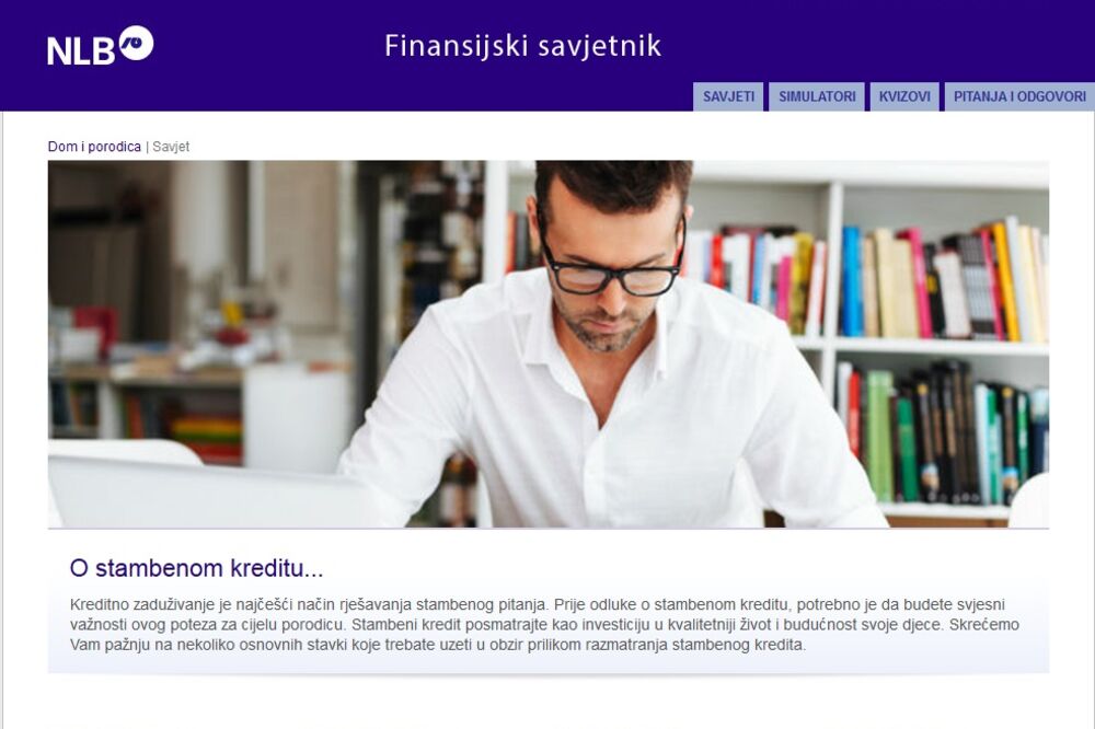 NLB finansijski savjetnik, Foto: Savjetnik.nlb.me