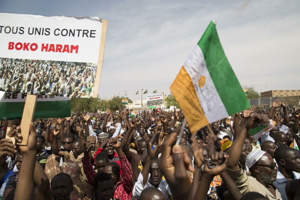 protesti protiv Boko Haram Niger, Foto: Reuters