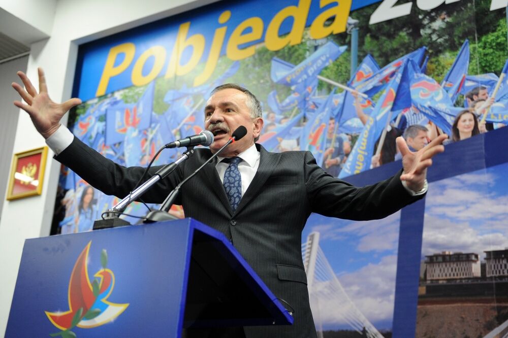 Branko Radulović Demokratski front tribina Podgorica, Foto: Zoran Đurić