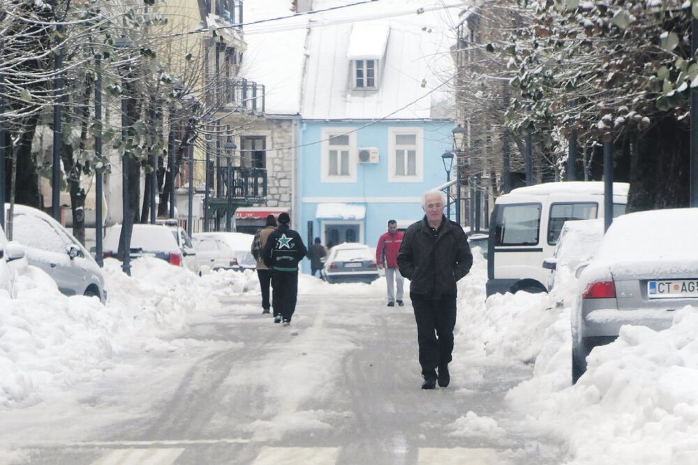 Cetinje snijeg, Foto: Vesko Belojević