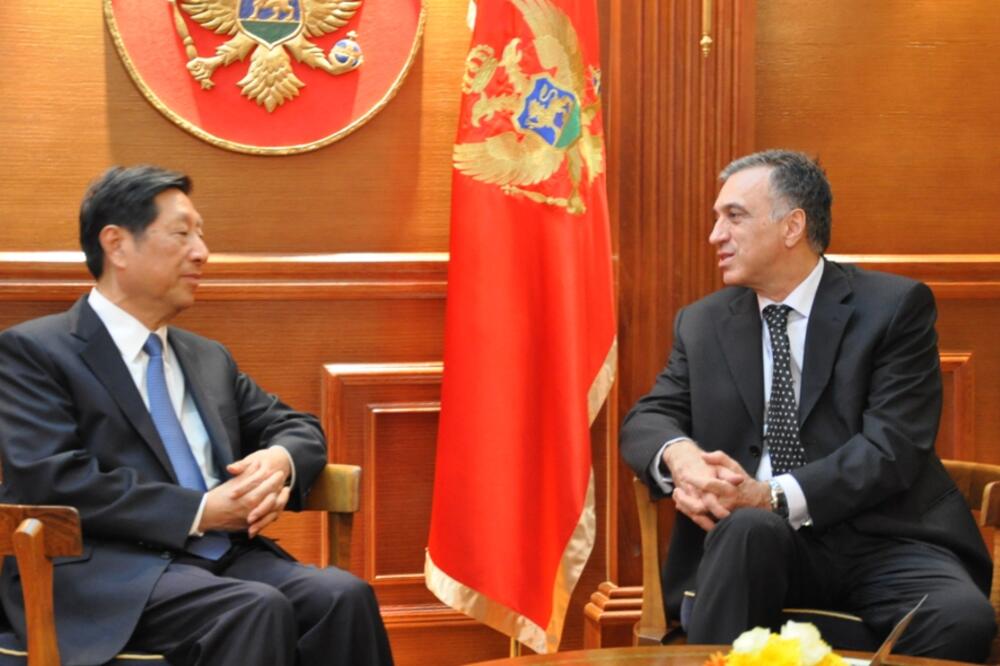 Filip Vujanović, Zhang Ping, Foto: Gov.me