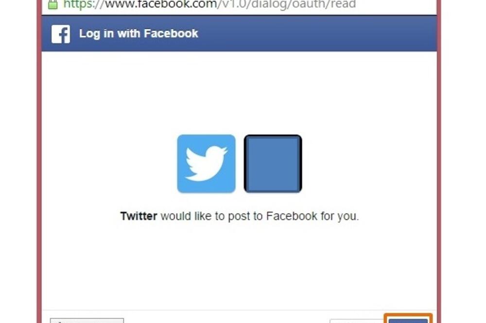 Twitter to Facebook, Foto: Screenshot