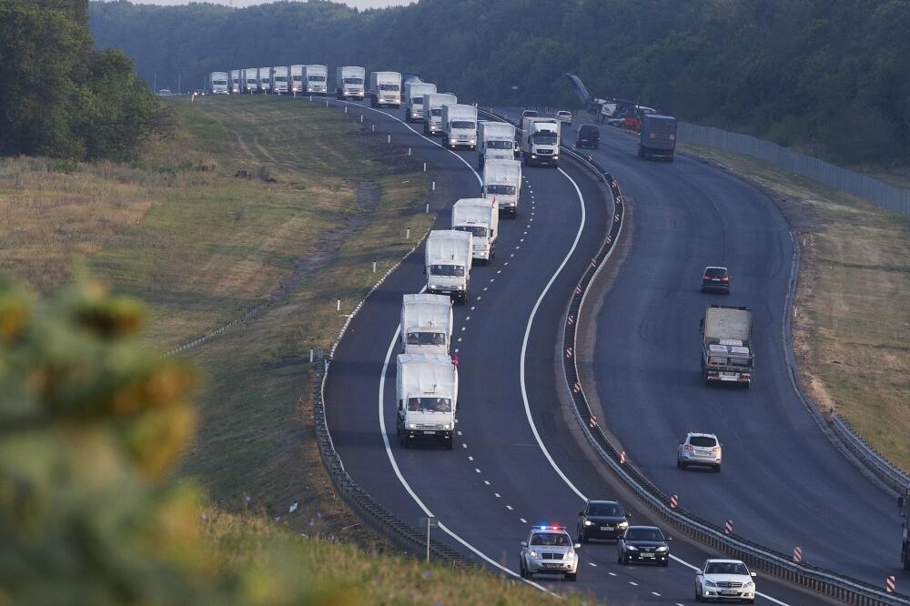 Rusija, konvoj pomoći, Foto: Beta/AP