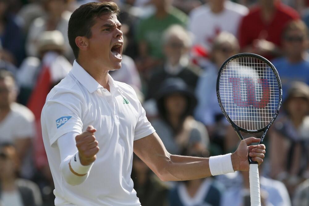 Miloš Raonić, Vimbldon, Foto: Reuters