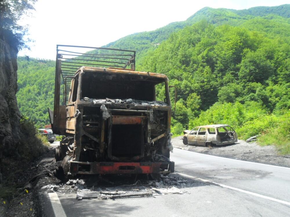 Kolašin nezgoda zapaljena vozila