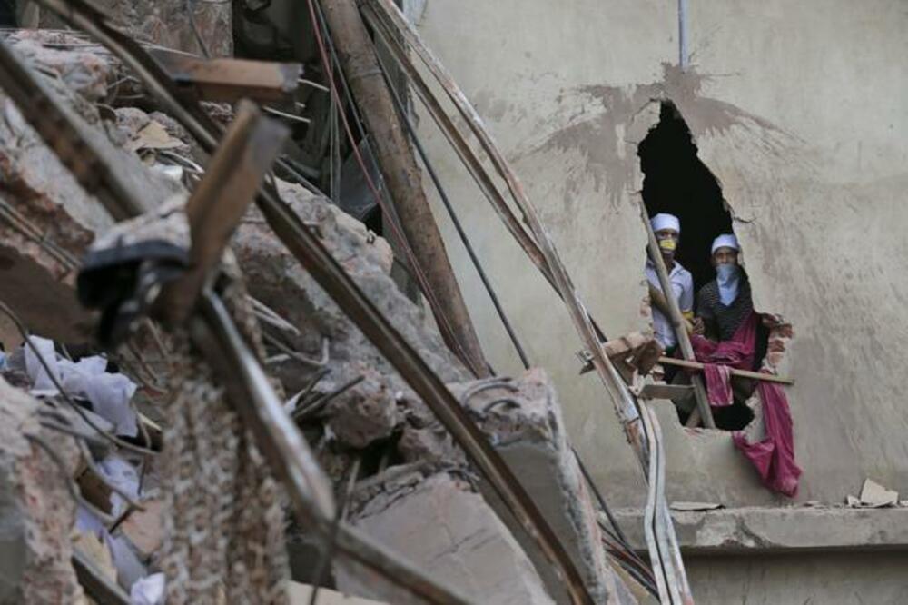 Bangladeš, rušenje zgrade, Foto: Beta/AP