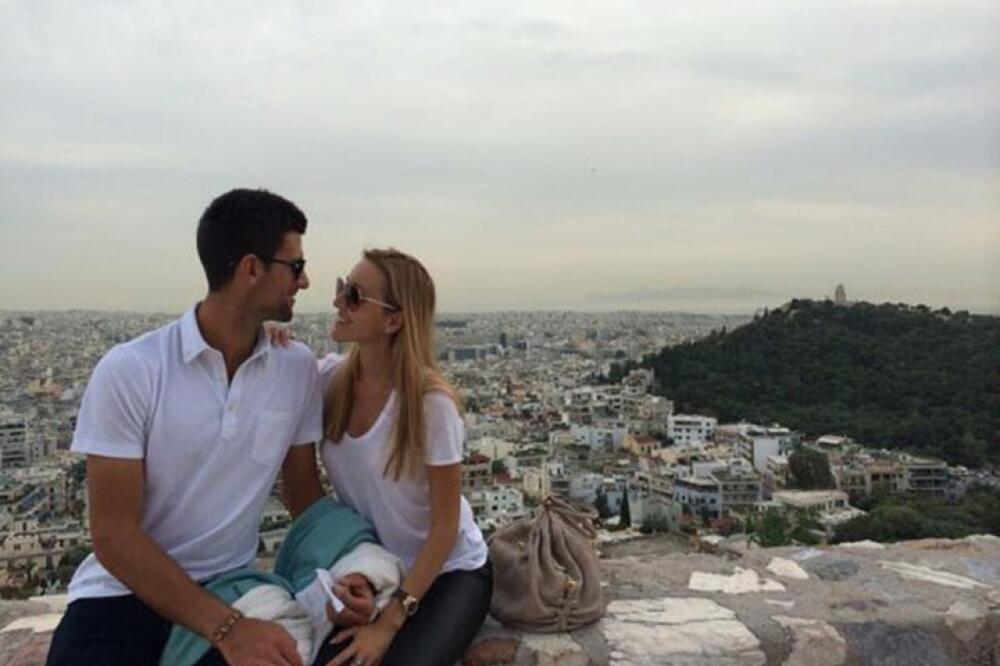 Novak Đoković i Jelena Ristić, Foto: Twiter