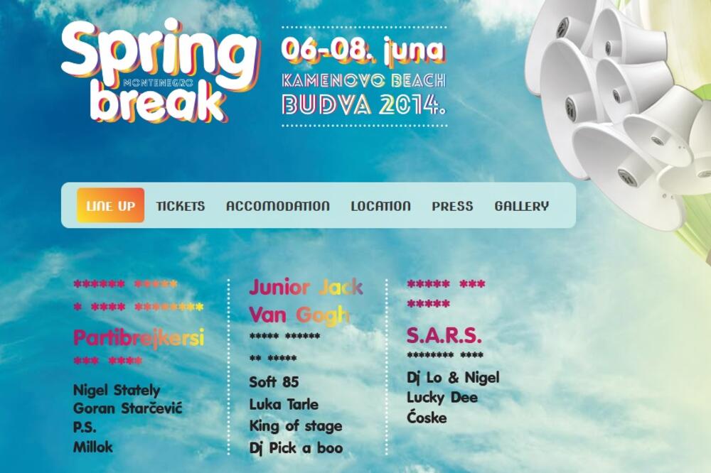 Spring Break Montenegro, Foto: Screenshot