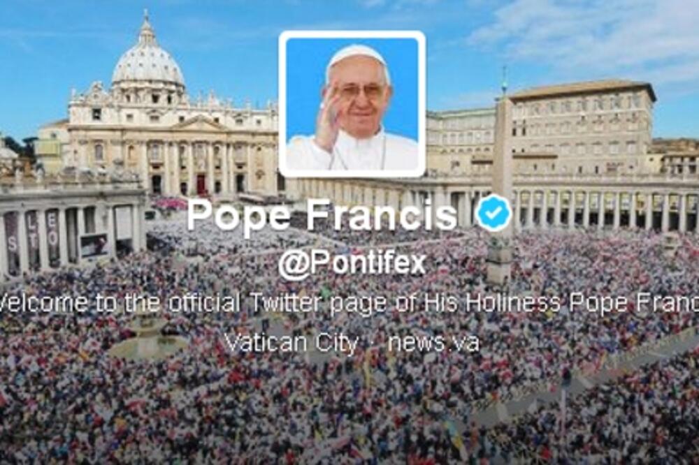 Papa na Twitteru, Foto: Screenshot