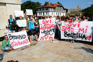 Beogradska podrška protestima u Sarajevu