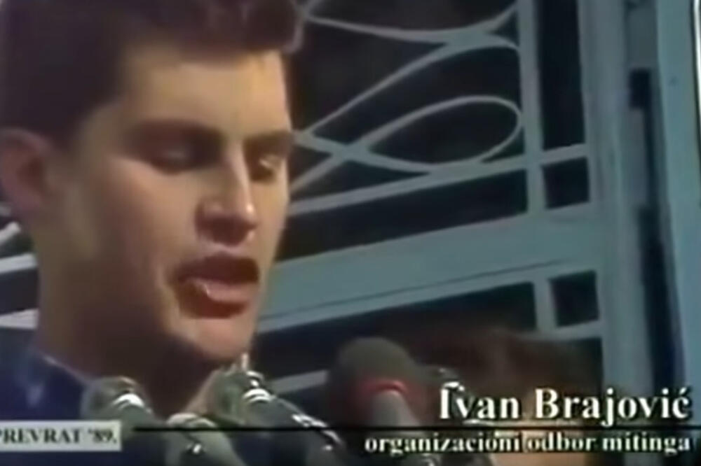 Brajović na mitingu 1989., Foto: Screenshot (Youtube)