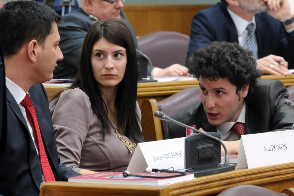 Darko Pajović, Ana Ponoš, Dritan Abazović, Foto: Zoran Đurić