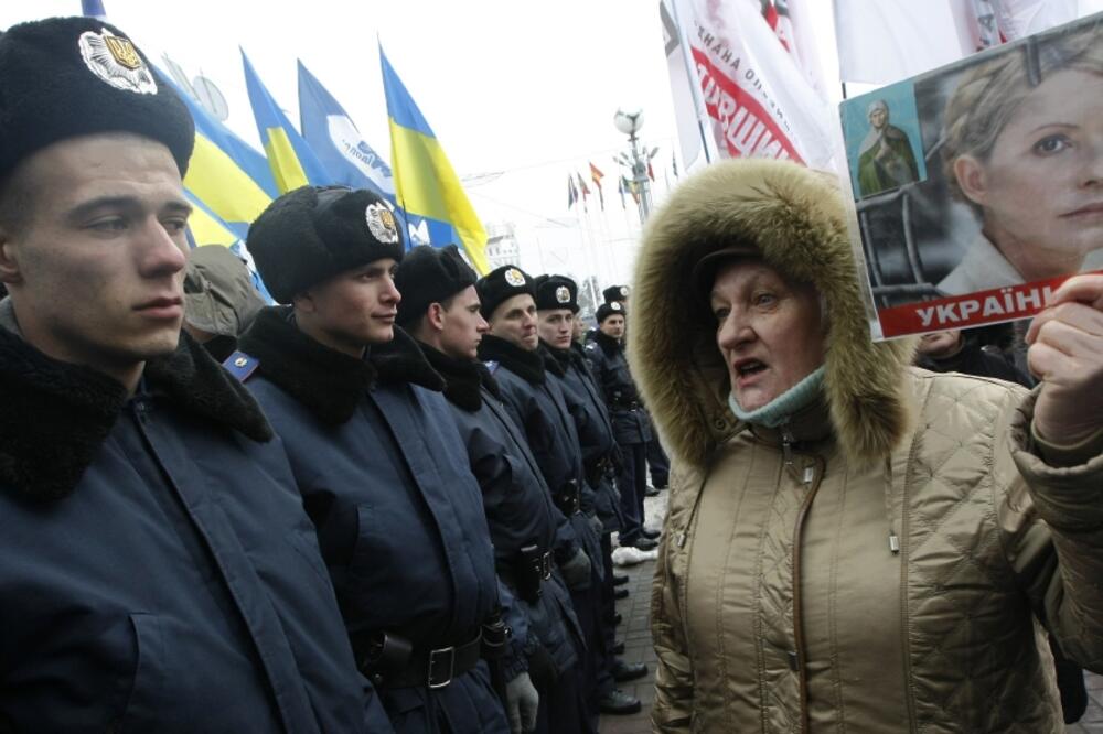 Ukrajijna protest, Julija Timošenko, Foto: Reuters