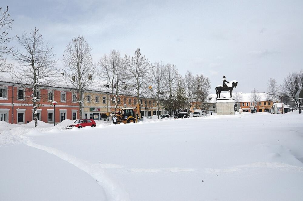 Nikšić, snijeg, Foto: Srđo