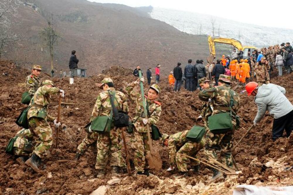 Kina, klizište, Foto: Beta/AP