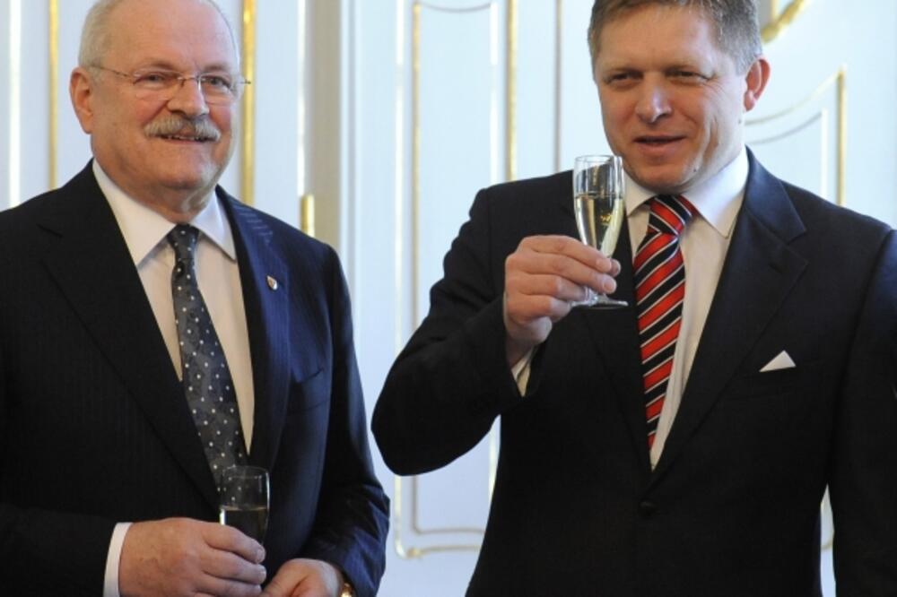 Ivan Gašparovič, Robert Fico, Foto: Reuters