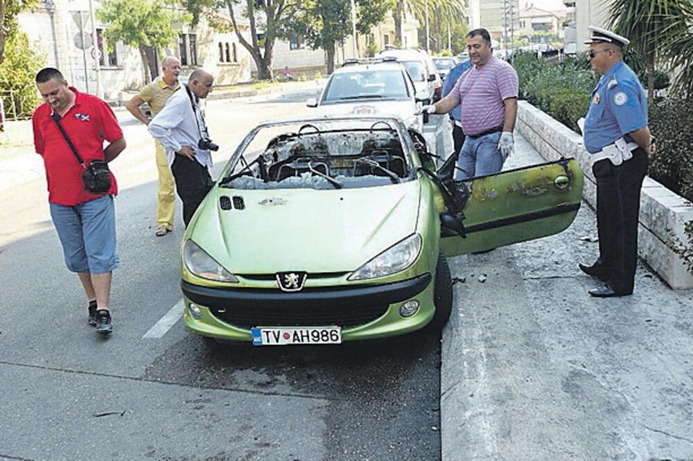 paljenje vozila Tivat Dejan Šarić, Foto: Siniša Luković