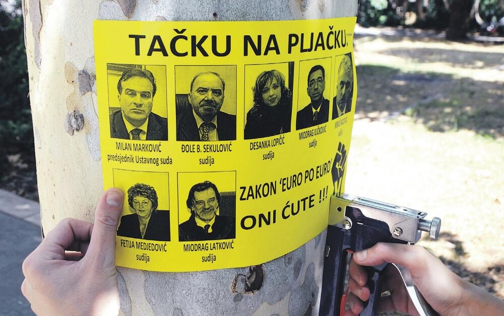 Ustavni sud, Euro po euro, plakat