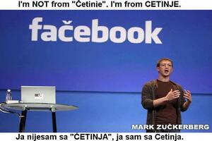 Cetinjani Marku Zukerbergu: Mi nijesmo sa Četinja!