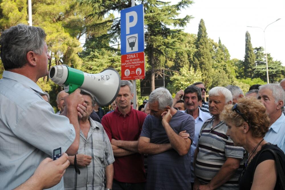 Dakićevci, protest, Foto: Savo Prelević