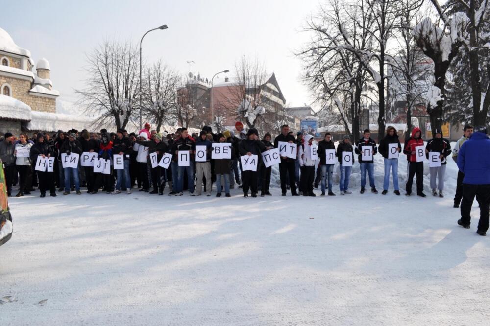 Pljevlja protest SPC, Foto: Goran Malidžan