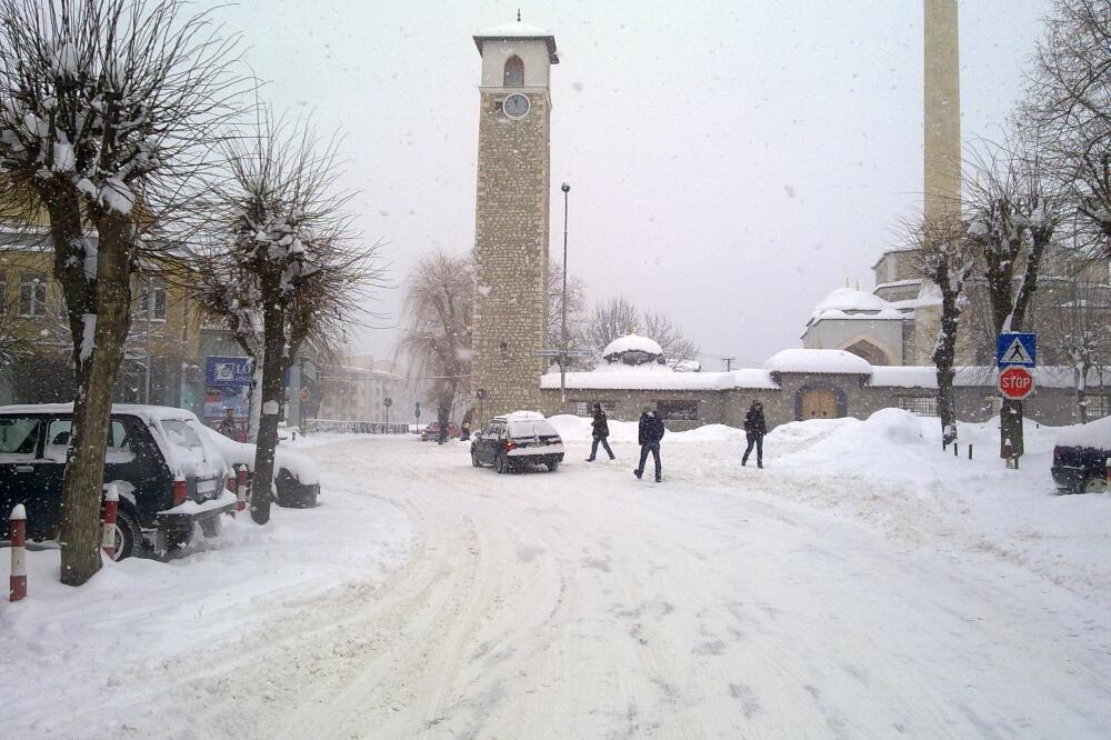 Pljevlja, snijeg, Foto: Goran Malidžan