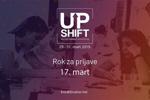 UPSHIFT radionica od 29-31.marta u Petrovcu
