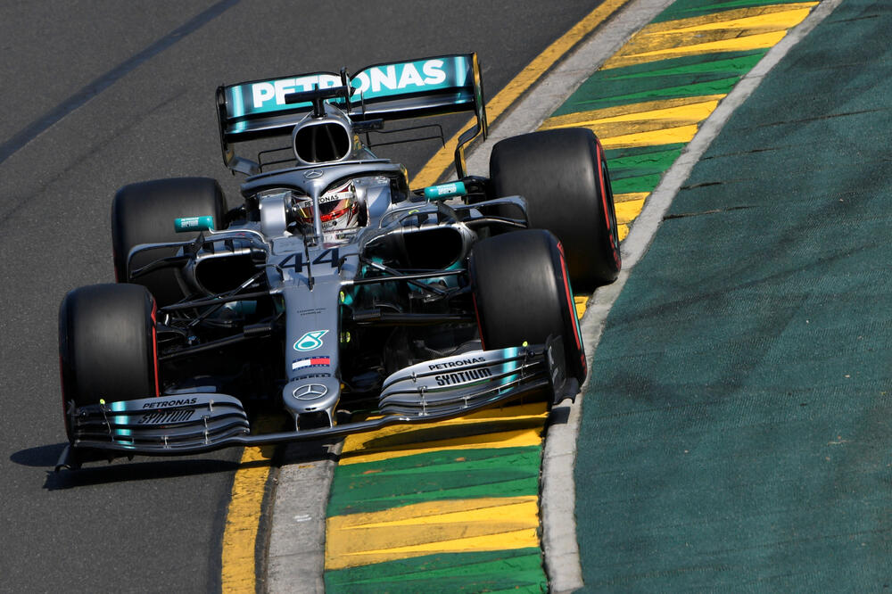 Hamilton na stazi u Melburnu, Foto: Reuters