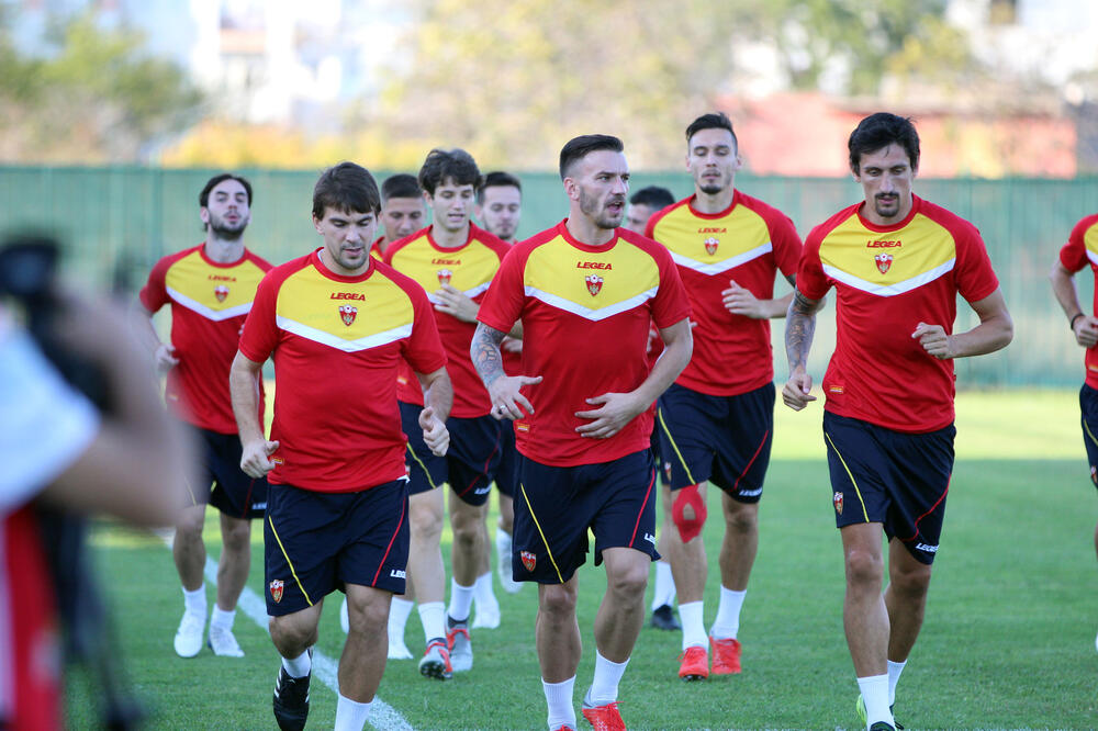 Sa treninga crnogorske reprezentacije, Foto: Filip Roganović