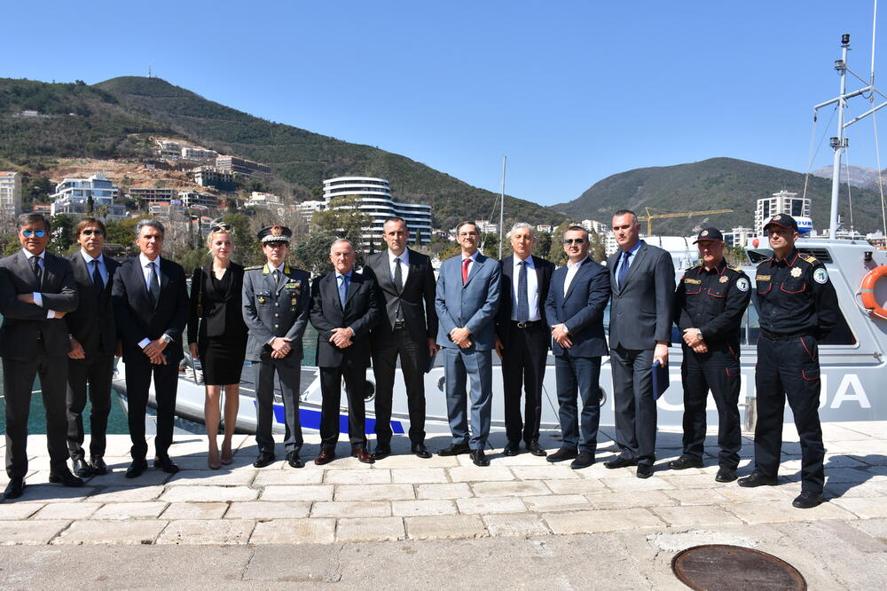 Delegacije crnogorske i italijanske policije, Foto: Uprava policije