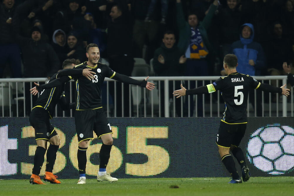 Rahmani slavi gol protiv Danske, Foto: AP