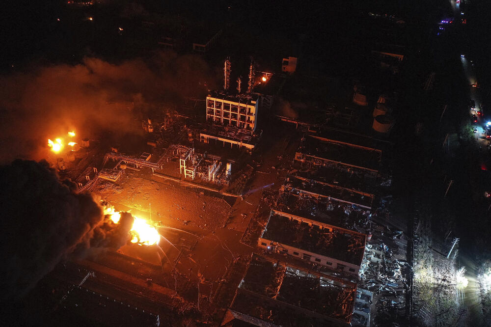 Sa mjesta eksplozije, Foto: Ji Chunpeng/Xinhua