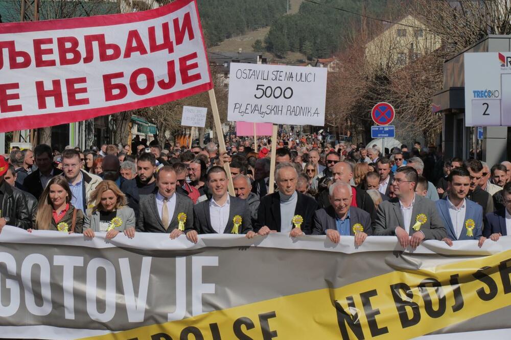Sa protesta u Pljevljima