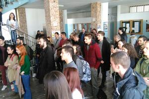 Protest studenata Filozofskog i Filološkog fakulteta:...