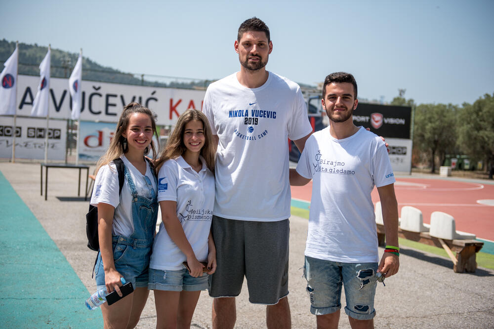 Vučević tokom kampanje UNICEF, Foto: Krsto Vulović