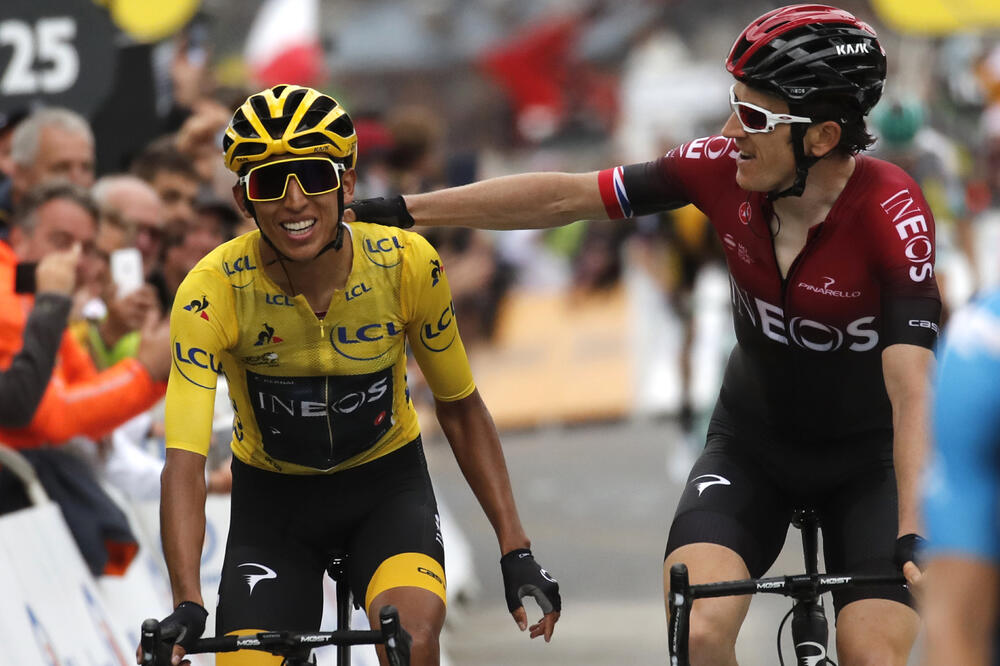 Egan Bernal i Gerejnt Tomas, Foto: BETA/AP