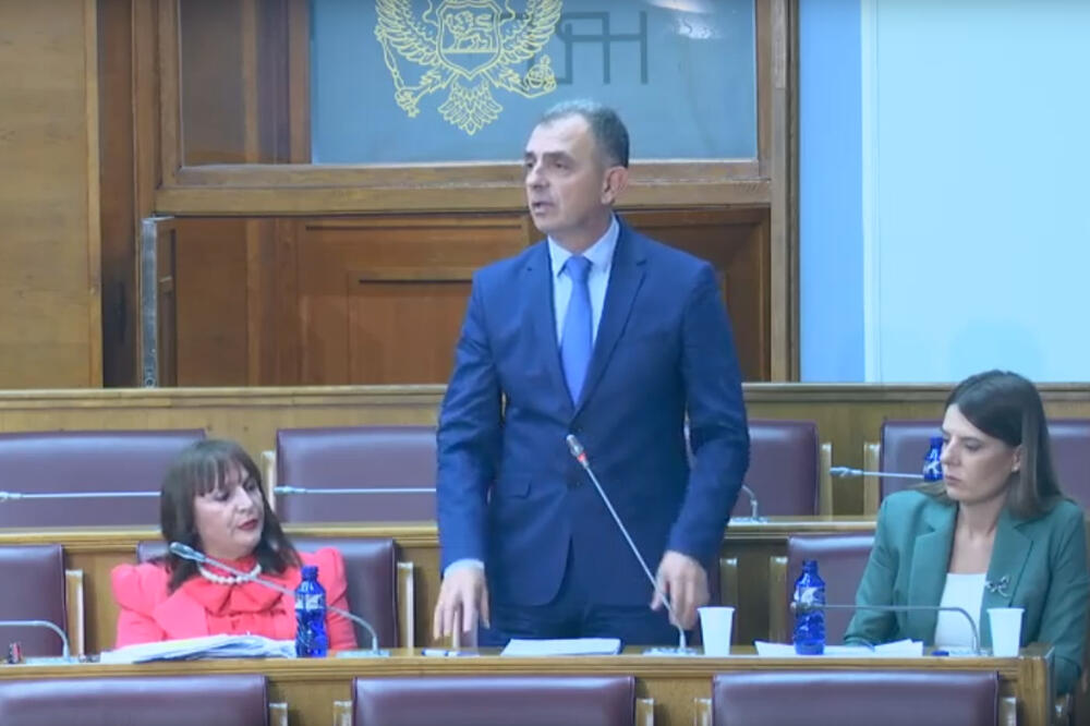 Ministar zdravlja Kenan Hrapović na današnjoj sjednici, Foto: Screenshot/Youtube