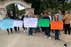 Protest u Miločerskom parku: "Koliko u kovertu da ne sječete?"