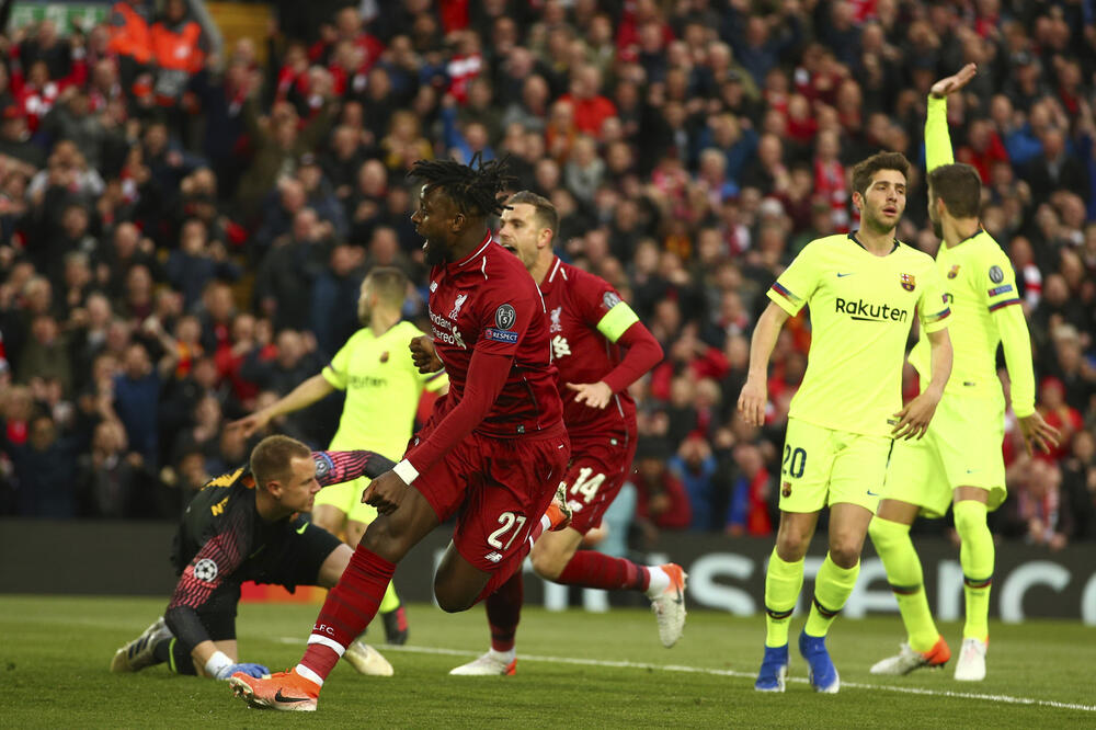 Origi i Henderson su najavili potop Barse na Enfildu, Foto: Dave Thompson