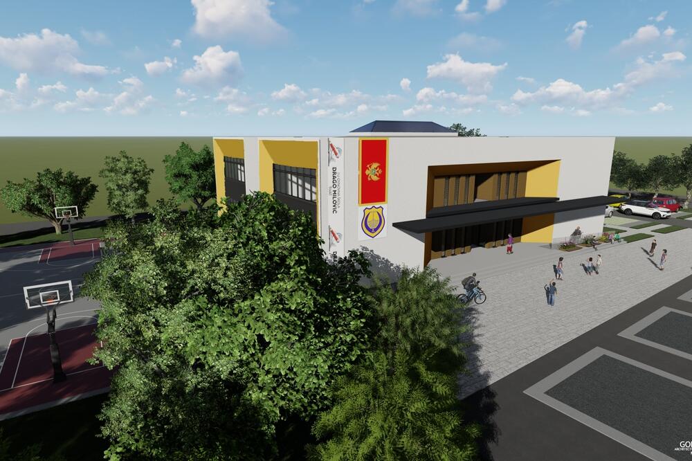Kompjuterska animacija budućeg izgleda škole u Donjoj Lastvi, Foto: Opština