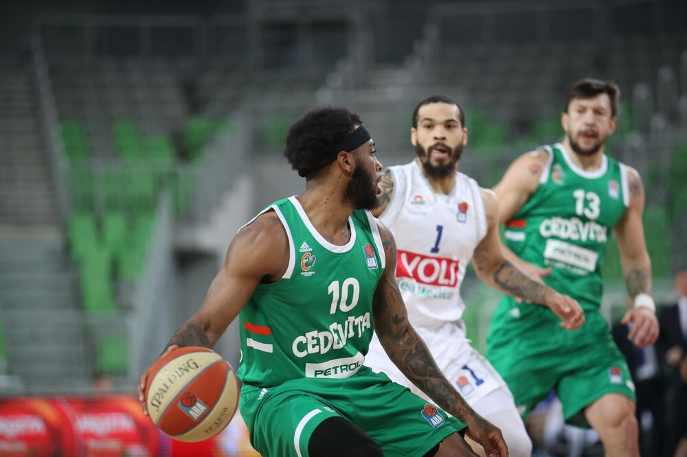 Sa meča Cedevita Olimpija - Budućnost Voli, Foto: Ales Fevzer