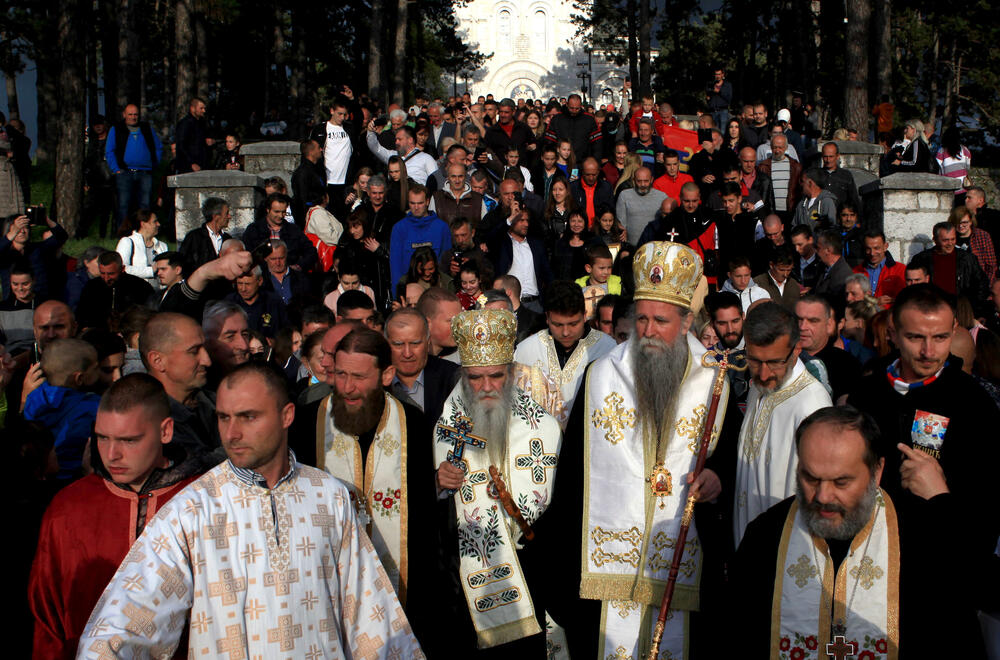 Sa litije u Nikšiću