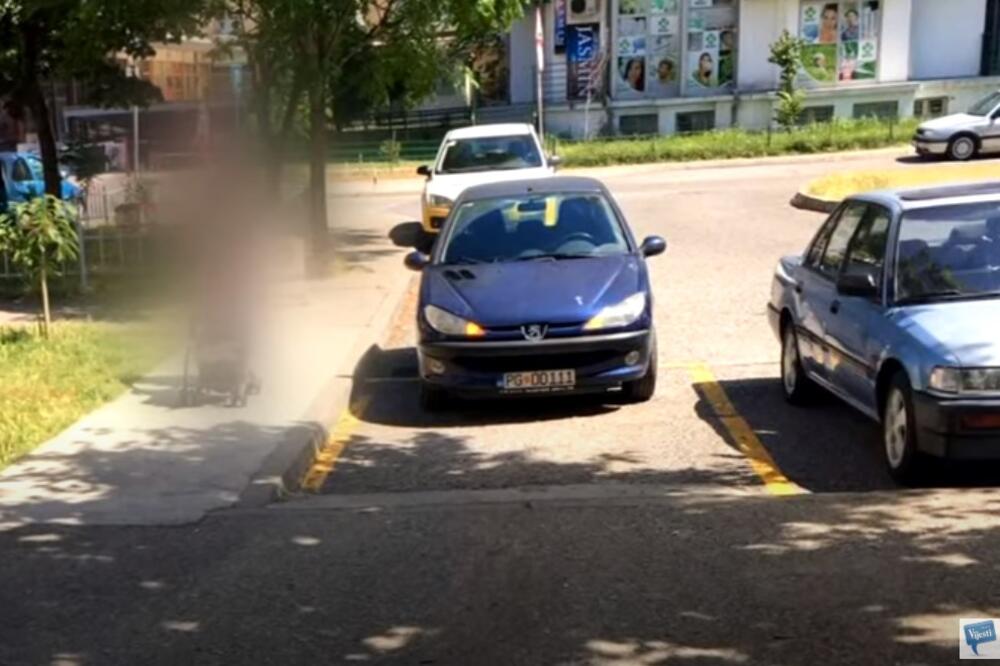 Sa parkinga u Bloku 6, Foto: Screenshot/TV Vijesti