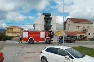 Tivat: Ugašen požar na gradilištu u Donjoj Lastvi