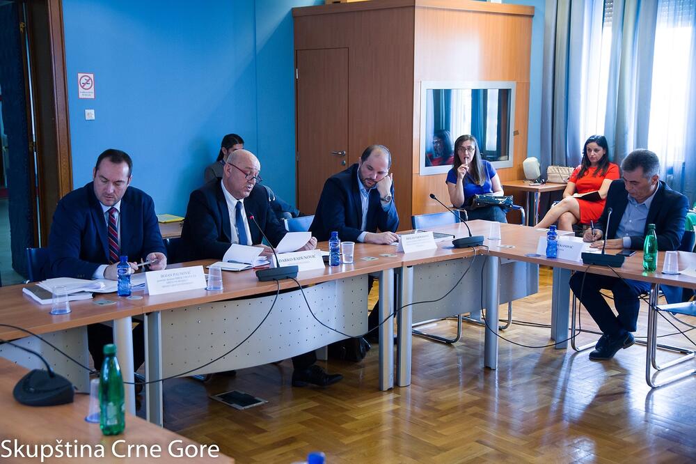 Vlast na odboru podržala predlog rebalansa: Radunović sa saradnicima, Foto: Skupština Crne Gore