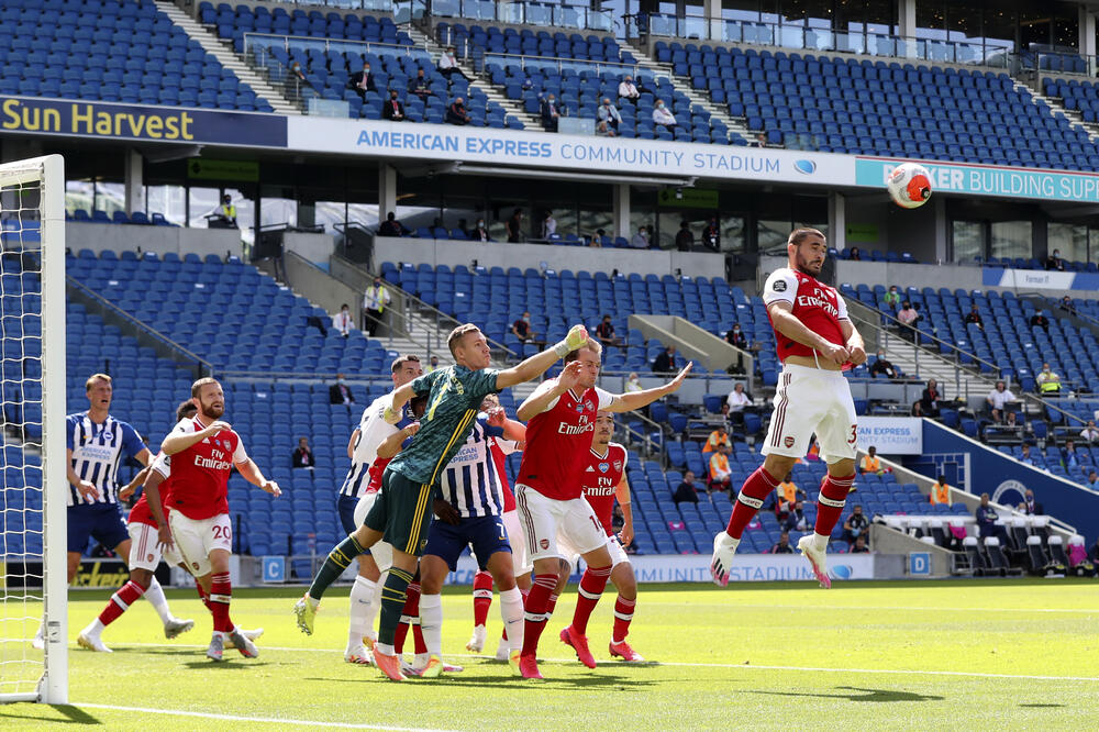 Sa meča Brajton - Arsenal, Foto: AP